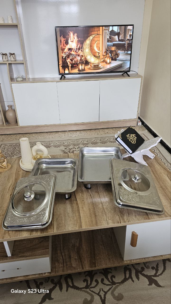 🍽️ صينية تقديم وحفظ حرارة الطعام – تصميم فاخر يحافظ على السخونة